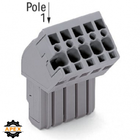 WAGO | 769-113/022-000 | 1-CONDUCTOR FEMALE PLUG; ANGLED; 4