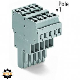 WAGO | 769-128 | 2-CONDUCTOR FEMALE CONNECTOR; 4 MM²; 8-POLE