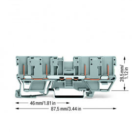 WAGO | 769-151 | 4-PIN CARRIER TERMINAL BLOCK; FOR DIN-RAIL