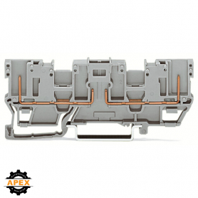 2-PIN CARRIER TERMINAL BLOCK; WITH 2 JUMPER POSITIONS; FOR D