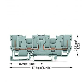 WAGO | 769-161 | 2-PIN CARRIER TERMINAL BLOCK; WITH 2 JUMPER