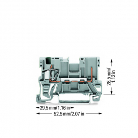 WAGO | 769-176 | 1-CONDUCTOR/1-PIN CARRIER TERMINAL BLOCK; F