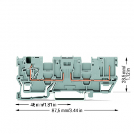 WAGO | 769-181 | 1-CONDUCTOR/1-PIN CARRIER TERMINAL BLOCK; W