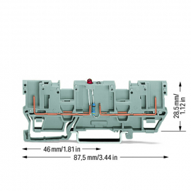 WAGO | 769-209/281-434 | 2-PIN COMPONENT CARRIER BLOCK; WITH