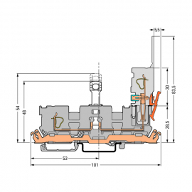 WAGO | 769-213 | 1-CONDUCTOR/1-PIN DISCONNECT CARRIER TERMIN