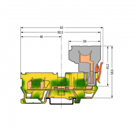 WAGO | 769-217 | 2-CONDUCTOR/2-PIN GROUND CARRIER TERMINAL B