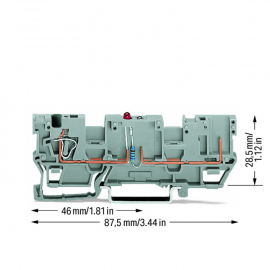 WAGO | 769-219/281-434 | 1-CONDUCTOR/1-PIN COMPONENT CARRIER