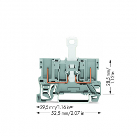 WAGO | 769-222 | 2-PIN DISCONNECT CARRIER TERMINAL BLOCK; FO