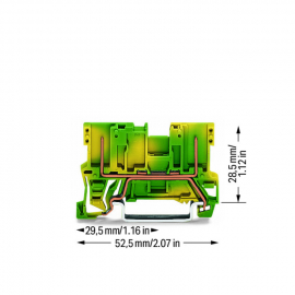 WAGO | 769-227 | 2-PIN GROUND CARRIER TERMINAL BLOCK; FOR DI