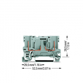 WAGO | 769-228/281-411 | 2-PIN COMPONENT CARRIER BLOCK; WITH