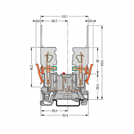 WAGO | 769-229/281-413 | 2-PIN COMPONENT CARRIER BLOCK; LED