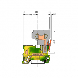 WAGO | 769-237 | 1-CONDUCTOR/1-PIN GROUND CARRIER TERMINAL B