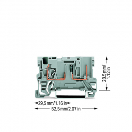 WAGO | 769-238/281-411 | 1-CONDUCTOR/1-PIN COMPONENT CARRIER