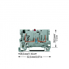 WAGO | 769-239/281-413 | 1-CONDUCTOR/1-PIN COMPONENT CARRIER