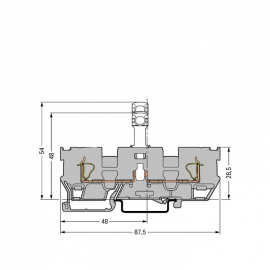 WAGO | 769-242 | 1-CONDUCTOR/1-CONDUCTOR DISCONNECT CARRIER