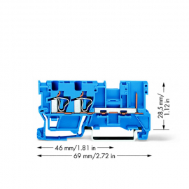 WAGO | 769-251/000-006 | 2-CONDUCTOR/1-PIN CARRIER TERMINAL