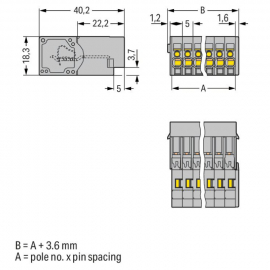 WAGO | 769-602 | 1-CONDUCTOR MALE CONNECTOR; 4 MM²; PIN SPAC