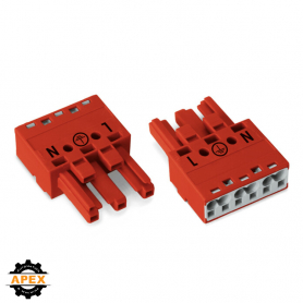 WAGO | 770-1303 | SOCKET 3-POLE, RED