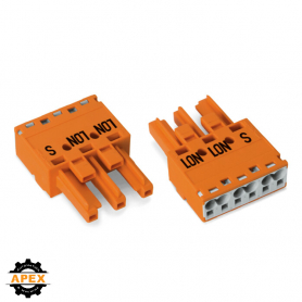 WAGO | 770-1343 | SOCKET 3-POLE, ORANGE