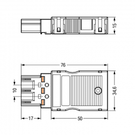 WAGO | 770-1373/149-000 | SHORTING PLUG WITH ASSEMBLED STRAI