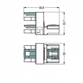 WAGO | 770-1761 | H-DISTRIBUTION CONNECTOR; 3-POLE; COD. B;