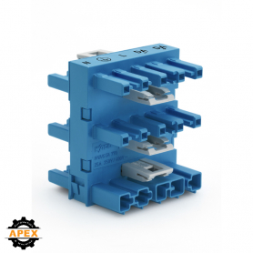 5-WAY DISTRIBUTION CONNECTOR 5-POLE COD. I; BLUE