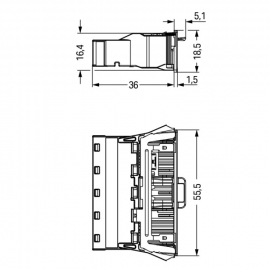 WAGO | 770-2115/007-000 | SNAP-IN PLUG, WITH DIRECT GROUND C