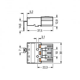 WAGO | 770-213/002-000 | PLUG WITH DIRECT GROUND CONTACT 3-P