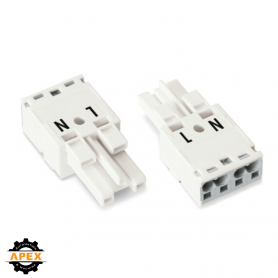 WAGO | 770-222 | SOCKET 2-POLE, WHITE
