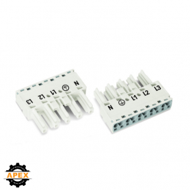 WAGO | 770-225 | SOCKET 5-POLE, WHITE