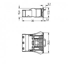 WAGO | 770-2313 | SNAP-IN PLUG RED