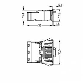 WAGO | 770-2313/007-000 | SNAP-IN PLUG WITH DIRECT GROUND CO