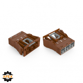 SNAP-IN SOCKET BROWN