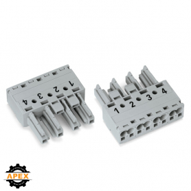 WAGO | 770-244 | SOCKET 4-POLE, GRAY