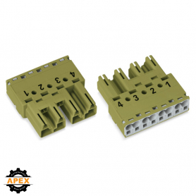 WAGO | 770-274 | PLUG 4-POLE, LIGHT GREEN