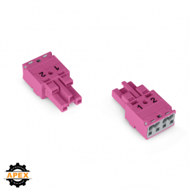 WAGO | 770-282 | SOCKET 2-POLE, PINK