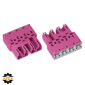 WAGO | 770-294 | PLUG, 4-POLE, PINK