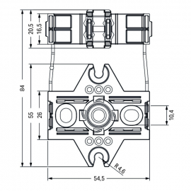 WAGO | 770-310 | MOUNTING CARRIER 2- TO 5-POLE, BLACK