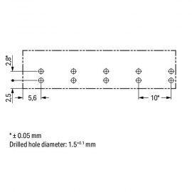 WAGO | 770-3105 | SOCKET FOR PCBS STRAIGHT 5-POLE, BLUE