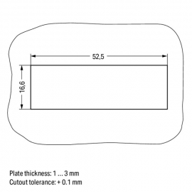 WAGO | 770-320 | SNAP-IN FRAME 5-POLE 1.0 … 3.0 MM, BLACK