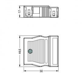 WAGO | 770-504 | STRAIN RELIEF HOUSING 4-POLE, BLACK