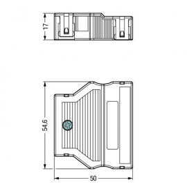 WAGO | 770-505 | STRAIN RELIEF HOUSING 5-POLE, BLACK