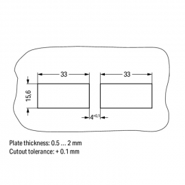 WAGO | 770-506/029-000 | STRAIN RELIEF HOUSING 6-POLE, BLACK