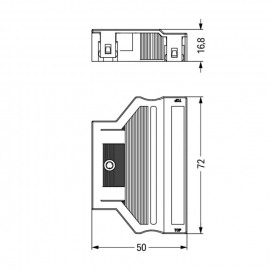 WAGO | 770-506/029-000 | STRAIN RELIEF HOUSING 6-POLE, BLACK