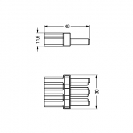 WAGO | 770-603 | INTERMEDIATE COUPLER 3-POLE COD. A, BLACK