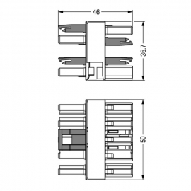 WAGO | 770-618 | 3-WAY DISTRIBUTION CONNECTOR 5-POLE COD. I;