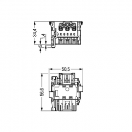 WAGO | 770-6223 | LINECT® T-CONNECTOR 3-POLE, WHITE