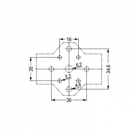 WAGO | 770-625 | MOUNTING PLATE 5-POLE, BLACK