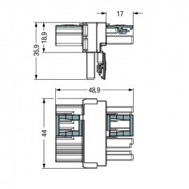 WAGO | 770-627 | T-DISTRIBUTION CONNECTOR 4-POLE COD. A, BLA