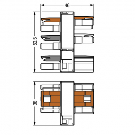 WAGO | 770-638 | DISTRIBUTION CONNECTOR FOR SWITCHES SINGLE-